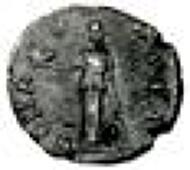Pescennius Niger, 193-194, Denarius, 3.12 g., Antioch, reverse Bonae Spei, Bonus Eventus standing holding basket of...