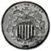 United States of America, Nickel, 1872, double date. Better than extremely fine, but a little soft and with very...