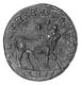 Julian II (360-363), Julian ii, 360-363, Æ 1, Antioch, reverse secvritas reipvb, bull standing right (RIC 216)....