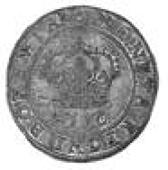 Interregnum, Klipper 24-Kreuzer, 1619, Prague, Bohemian lion rampant left, reverse crown, date beneath. Weakly...