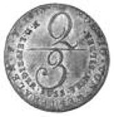 Westphalia, Jerome Napoleon, 1813 C (KM C 9). Black stain above head, extremely fine or better (£60-80)