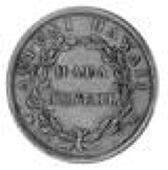 Hawaii, Kamehameha iii, Cent, 1847, crosslet 4, 15 berries (KM 1d). Two light scratches in obverse field, otherwise...
