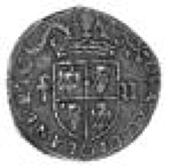 Milan, Francesco ii Sforza (1521-1535), da Soldi 5, Ducal crown with olive and palm branches, reverse crowned,...