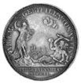 Anne (1702-1714), Coronation of Queen Anne, 1702, a silver medal by J. Croker, bust left, legend reads FR, reverse...
