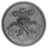 Frederick, Prince of Wales, c.1750, a copper medal by J.A. Dassier, bust left, reverse coronet of feathers supported...