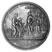 Defeat of Sultan Tipu, 1792, a silver medal by C.H. Küchler, bust of Marquis Cornwallis left, reverse Cornwallis...