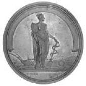 Board of Agriculture, 1793, a bronze award medal by C.H. Küchler, bust of George III right, legend on scroll below,...