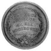 John Philip Kemble, Aged 41, 1798, a copper medal by J.G. Hancock, head left, reverse legend in wreath decorated...