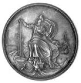 Wolverhampton Pitt Club, 1813, a silver medal by P. Wyon, bust of Pitt left, reverse figure seated on rocks, holding...