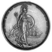 Duke of Clarence Appointed Lord High Admiral, 1827, a copper-gilt medal by J. Henning Sr, bust right, reverse...
