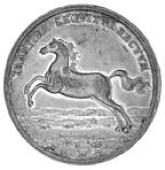 Brunswick-Wolfenbüttel, August Wilhelm, Honorary medal or Regierungsantritt, undated [1714], in silver, unsigned...