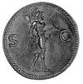 Rome: L. Aelius, Cæsar, a bronze medal in the Paduan style, bust right, reverse standing figure with spear divides...