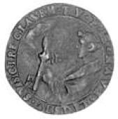 Papacy: Pelogius I (555-9), a cast bronze medal attributed to G. Pozzi, bust right, reverse St Paul receiving key,...