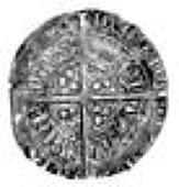 Anglo-Gallic, Edward the Black Prince, Demi Gros, Tarbes, 2nd issue, similar, 1.52gm (Elias 170). Ghost of cross on...