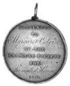 Tyrhugh, Bannagh and Boylagh Farmers Society, 1826, silver, 38mm, Shamrock, reverse engraved inscription within...
