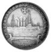 Captain von Müller, S. M. S. Emden, silver portrait medal by Lauer, matt finish, 1914, 33mm (MH 430b). Extremely...