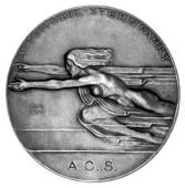 Internationale Gordon-Bennett Wettfliegen, Basle, 1932, a silver award medal by H. Frei for Automobil Sternfahrt,...