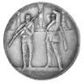 Germany, World war one, Field Marshall Limon v. Sanders, Battle of Gallipoli, German portrait medal, 1916, in...