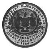 Commemorative Medallions of Robert Burns, Centenary Of The First Edition Of Burns Works, Robert Burns facing, to...