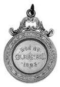 Scottish Historical Medallions, Dundee highland volunteers challenge medal 1893 presented by capt. lamb. Won by col....
