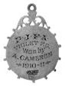 Scottish Medallions Awarded for Sports, Games and Pastimes, P. j. f. a. (perth junior football association) violet f...