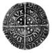 Richard III, Groat, London, obverse mm. boar’s head (1), nothing below bust, reverse mm. boar’s head (2),...