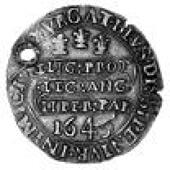 Charles I (1625-1649), Unite, Oxford Mint, 1643 (S BJ VIII/13). Better than fine, but has been pierced at 12...