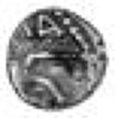 Gaul, Leuci, silver Quinarius, head left, prominent almond eyes and pellet centre, mouth formed by two large...
