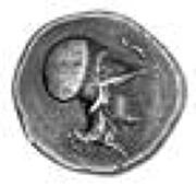 Corinth, Corinthia, Corinth, Stater, c. 400-338 BC, Pegasus with pointed wing flying right, koppa beneath, rev. bust...