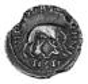 Carausius (286-293), Denarius, rev. wolf right with twins, renovat roman, rsr below (RSC 81). Flan flaws at 12 and 7...