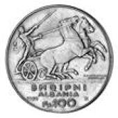 Albania, Republic, President Amet Bey Zogu, gold portrait 100-Franga Ar, 1926 R (Rome) (KM 11.1). A little scuffed,...