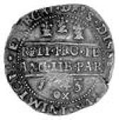 Charles I (1625-1649), Halfcrown, 1643, obverse mm. plume, Briot’s horse with ground below and plume behind,...