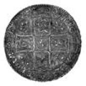 William III (1694-1702), Halfcrown,1701, modified large shields, plumes in angles, decimo tertio (ESC 567; SC 320; S...