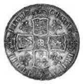 Anne (1702-1714), Halfcrown, 1704, plumes in angles, tertio (ESC 570; SC 15; S 3581). Polished, very fine and rare...