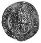 Charles I (1625-1649), Shilling, Group C, mm. rose, reverse  tall lis between CR, no stops  (N 2221; S 2783; Sharp C...