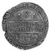 Charles I (1625-1649), Halfcrown, 1642, Aberyswyth horseman, plume in field, reverse three plumes above declaration,...