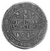 Charles I (1625-1649), Half-Pound, 1642, mm. Oxford plume (obverse only), Shrewsbury horseman riding over arms,...