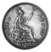 Victoria (1837-1901), BRITANNIA GROAT,1839 Proof, plain edge as issued in the sets (ESC 1933; SC 35). Some surface...