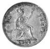 Victoria (1837-1901), BRITANNIA GROAT,1847/8/6 ? the 7 is over an 8, and this seems to be over another digit under...