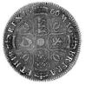 Charles II (1660-1685), Halfcrown, 1666 over 4, elephant below bust (ESC 462; SC 55). Very fine, very rare...