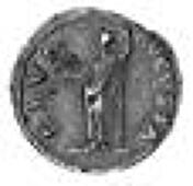 Galba (AD 68-69), Denarius, Rome, laureate and draped bust right, rev. diva avgvsta, Livia standing left, holding...