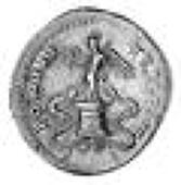 Titus (AD 79-81), As Caesar, Aureus, 75, Rome, laureate head right, rev. pontif tr p cos iiii, Pax standing left on...