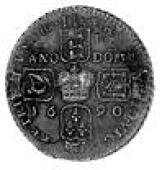 James II (1685-1691), James II, Gunmoney, Crown. 1690, Mis-struck Letter M In place of kings head, looks like two...