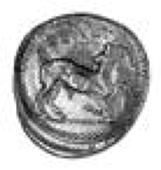 Asia Minor, Cilicia, Kelenderis, Stater, 400-350 BC, naked rider dismounting from horse, rev. goat right, 10.5gm...