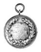 Great Britain, Sussex: Dyke Park Golf Club [Brighton], a silver award medal, unsigned, winged golf ball above a...