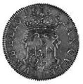 Oliver Cromwell, Crown, 1658/7 (ESC 10; SC 5; S 3226). Die flaw in late stage, good extremely fine, toned...