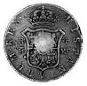 George III (1760-1820), Emergency issue, a Spain, Charles IV, 4 Reales 1794mf, Madrid, obv. countermarked with head...