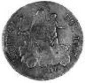 Italy, Republic, Later series, 96 Lire, 1797, similar, 11 stars in Virgin’s halo (Mont. 30; Varesi 6; F 444)....