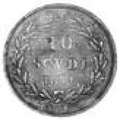 Italy: Papal States, Gregory XVI, 10 Scudi, 1841R (Rome), yr XI, similar (Mont. 120; Varesi 17; F 263). Light...