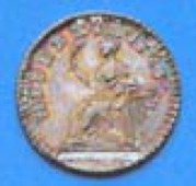 United States of America, George I, William Woods coinage for Ireland, Proof Farthing, 1723, type 3, in silver, bust...